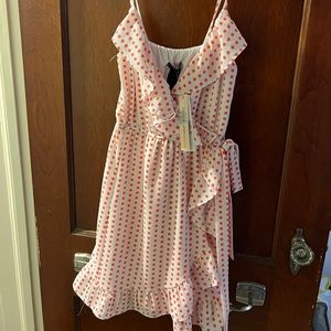 Orange Polka dot dress